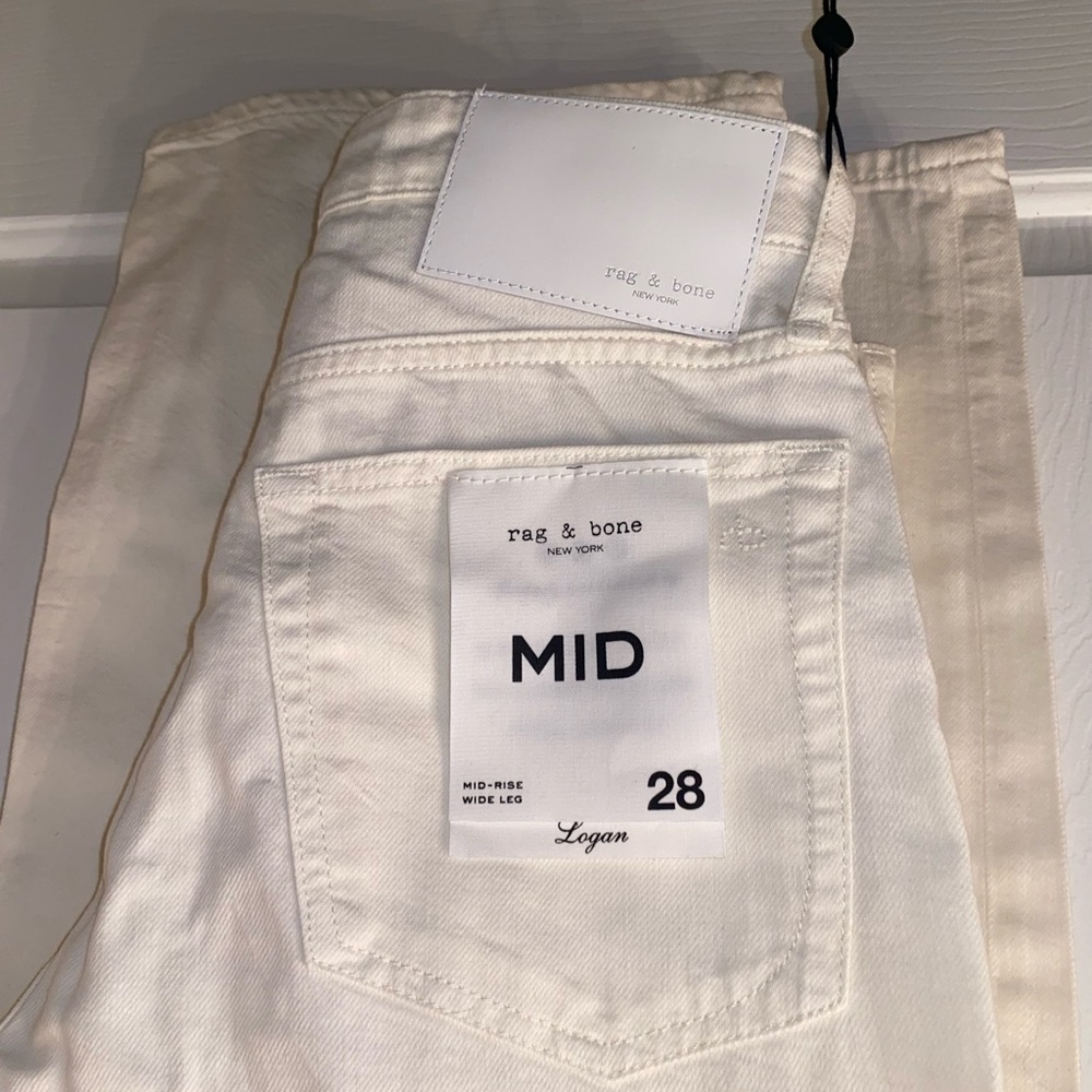 Rag & Bone Off-White Relaxed Jeans